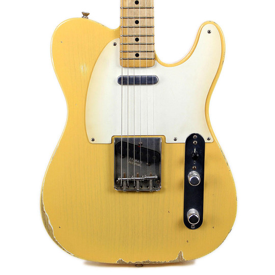 Fender MIM Roadworn Series 50s Telecaster Electric Guitar Blonde