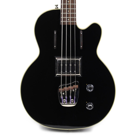 Used Guild M-85 Semi-Hollow Body Electric Bass in Black | Cream City Music
