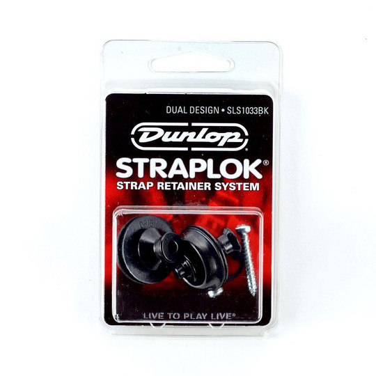 Dunlop Straplok Black Cream City Music