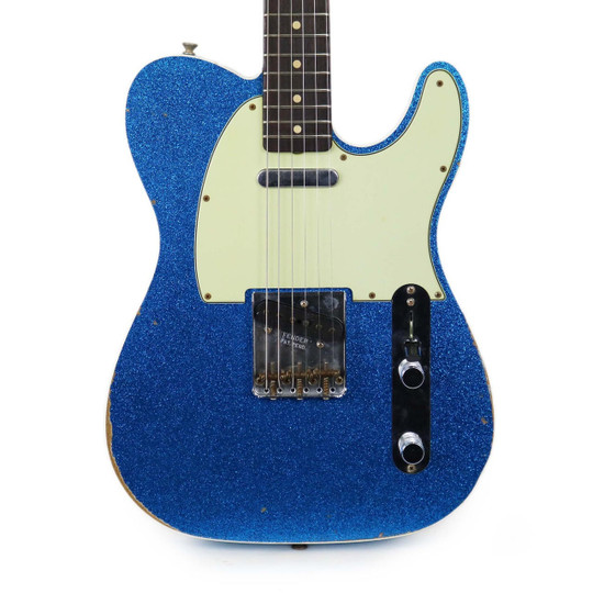 Fender Custom Shop 1962 Telecaster Custom Relic in Blue Sparkle | Cream ...