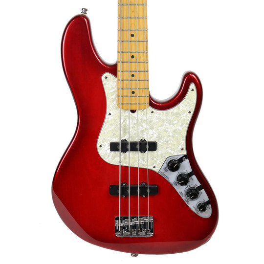 1997 Fender American Deluxe Jazz Bass in Crimson Burst | Cream