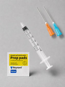 Essential Pack - 10x Luer Slip Syringes 3mL, 10x 19gx38Mm Needles, 10x 13g32Mm Needles & 10x Alcohol Swabs