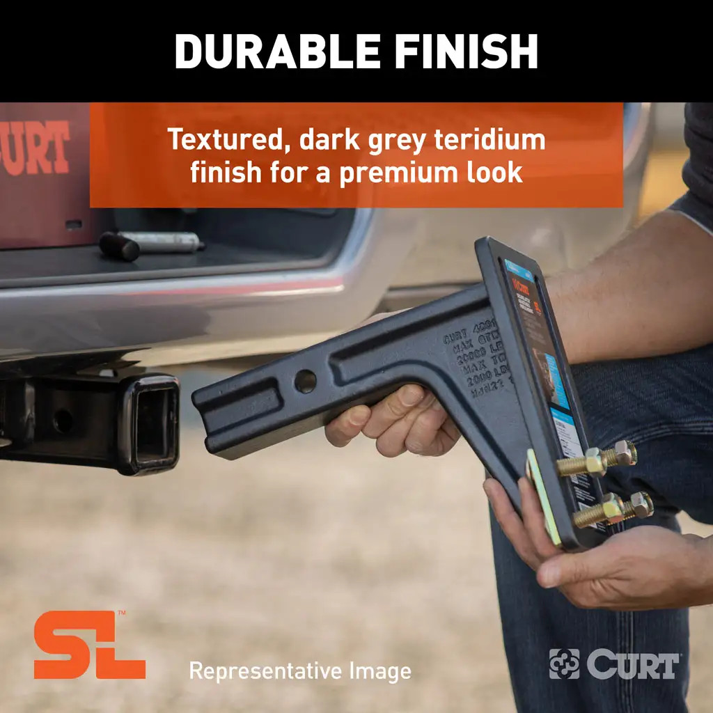 Securelatch Adjustable Pintle Hitch Mount | Universal