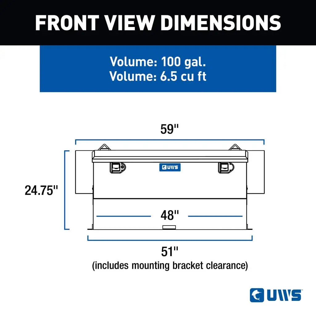 Hammerhead L-Shape Tank/Box Combo Transfer Fuel Tank | Universal