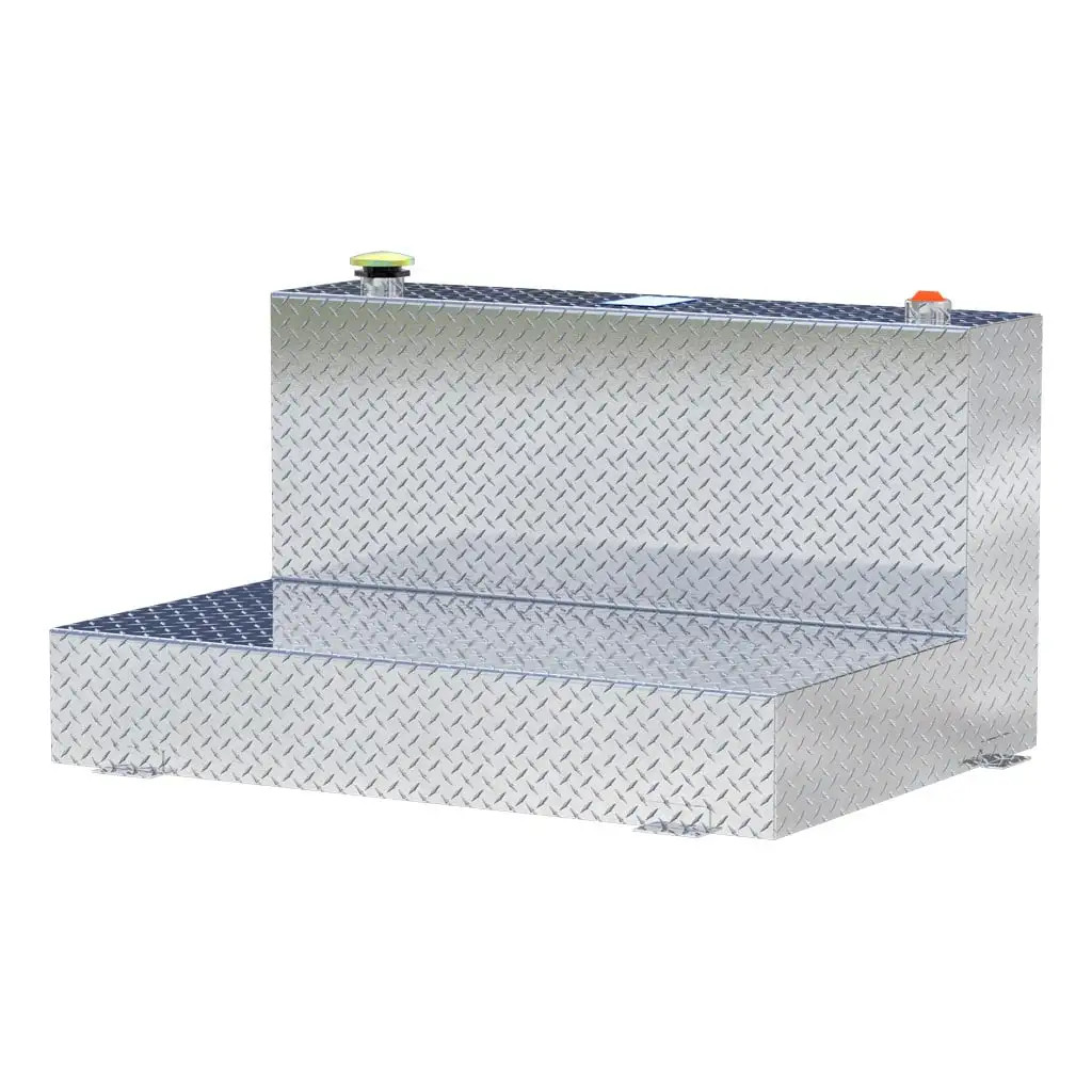 L-Shaped Fuel Transfer Tank Aluminum | Universal