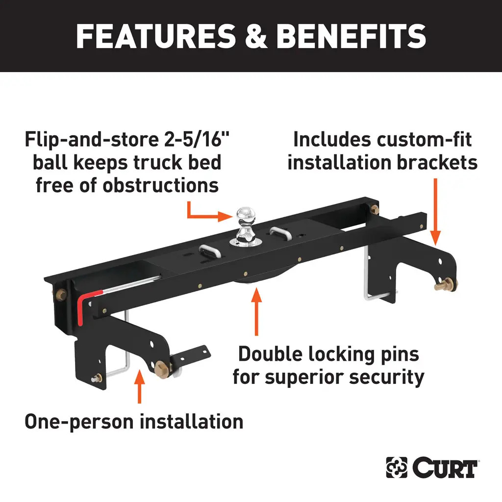 Double Lock EZR Gooseneck Hitch | 01-10 Silverado/Sierra 2500/3500