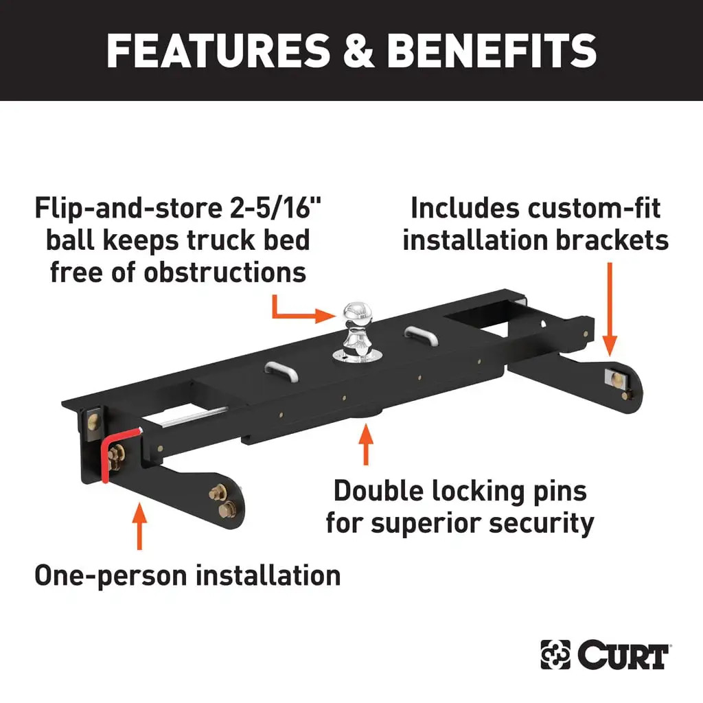Double Lock EZR Gooseneck Hitch | 11-19 Silverado/Sierra 2500/3500