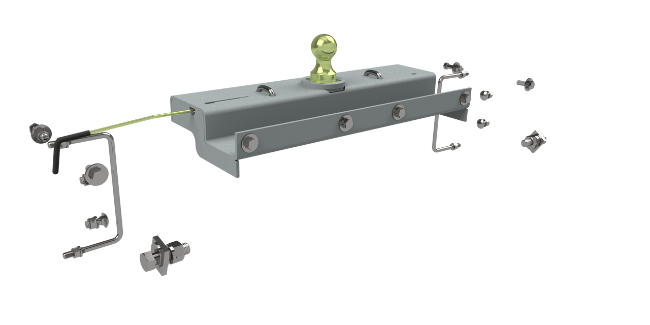 Turnover Ball Gooseneck Hitch | 01-07 Silverado/Sierra 3500 (2 Bed Cross Members Over Axle)