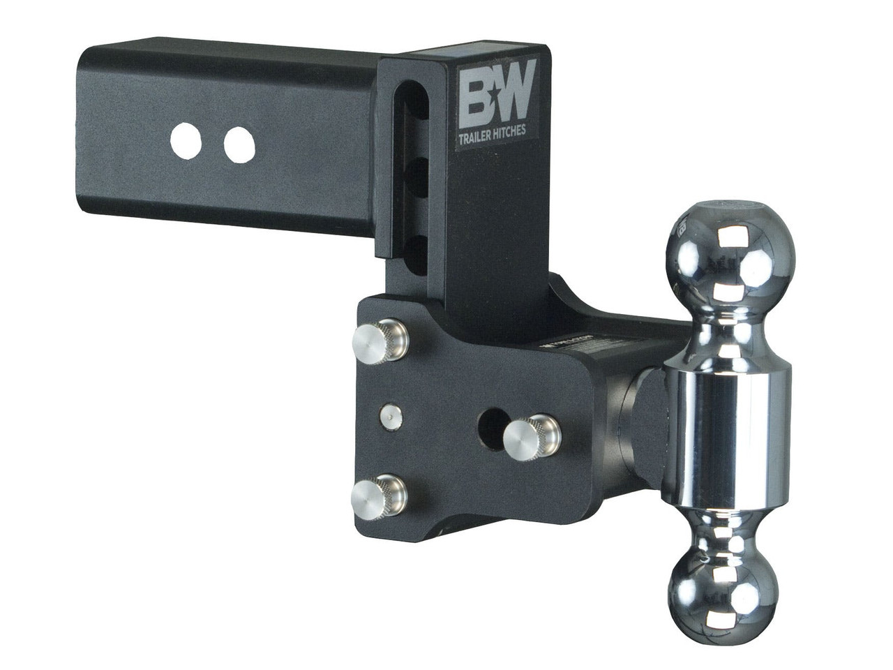 Tow and Stow Adjustable Drop Hitch | 3 Inch Shank, Black Finish | Universal