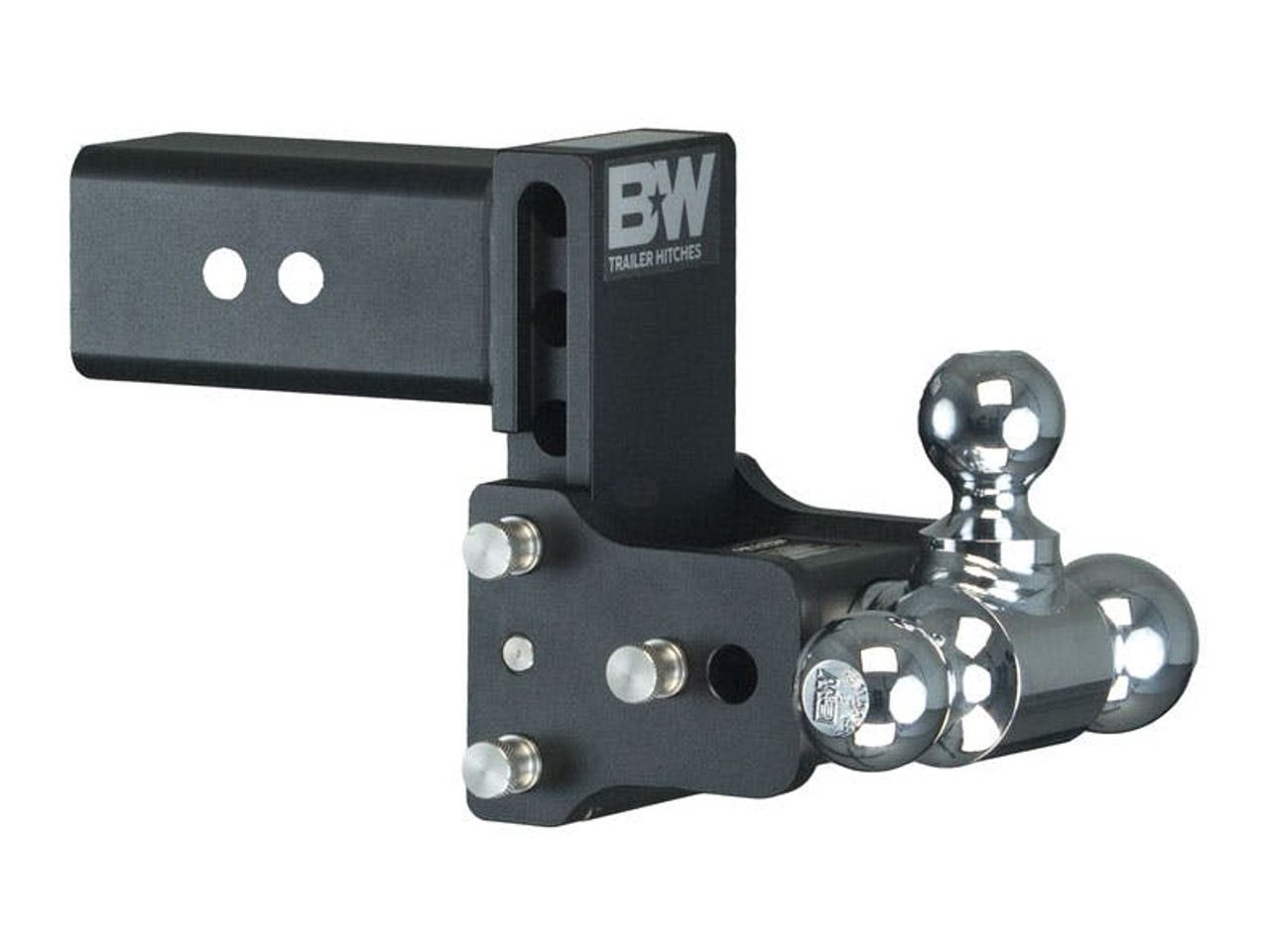 Tow and Stow Adjustable Drop Hitch | 3 Inch Shank, Black Finish | Universal