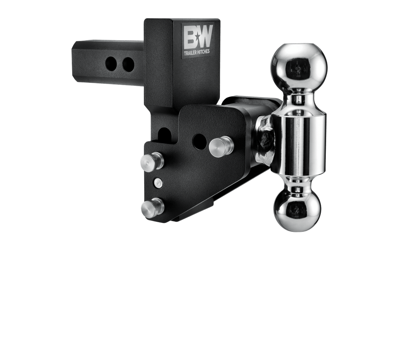 Tow and Stow Adjustable Drop Hitch | GM Multi Pro Tailgate, Black Finish | Universal