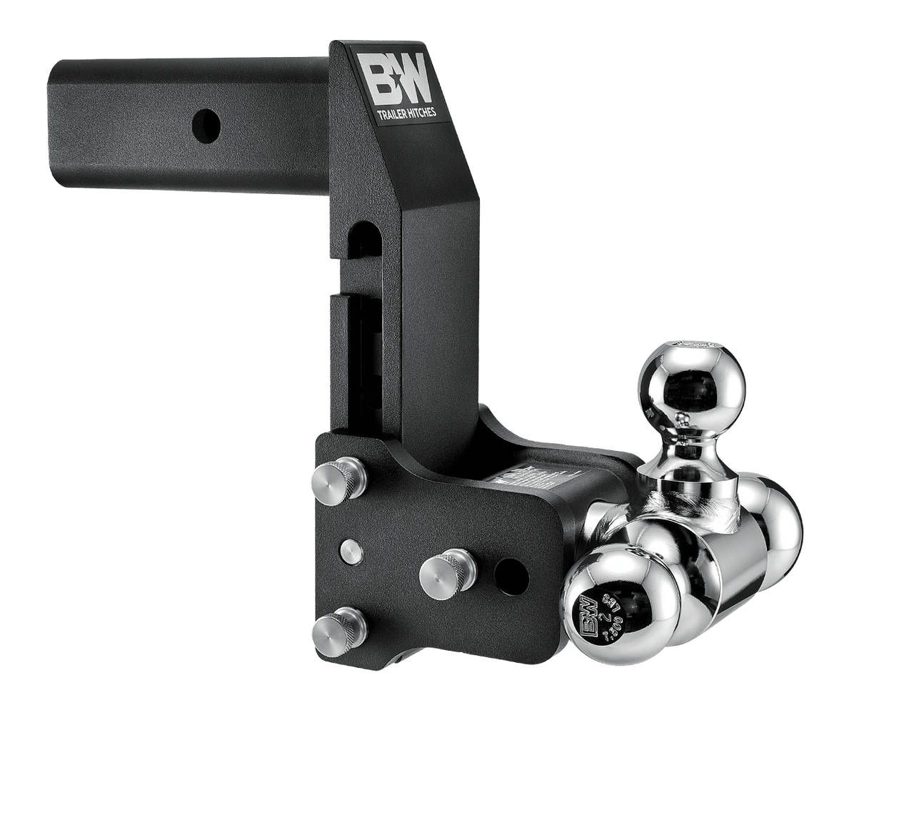 Tow and Stow Adjustable Drop Hitch | GM Multi Pro Tailgate, Black Finish | Universal