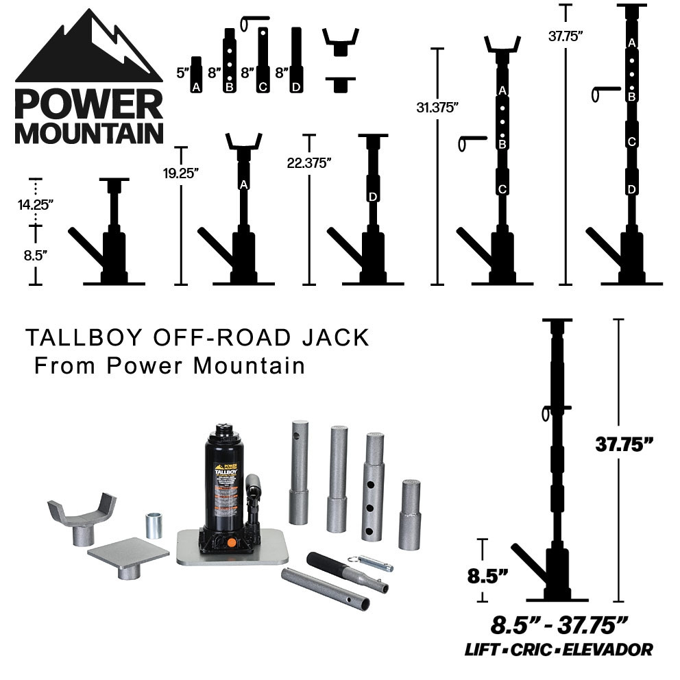 Tallboy Off-Road Bottle Jack | Universal