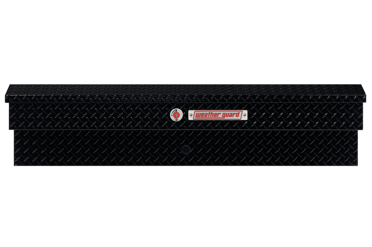 56in Lo-Side Box, Aluminum, Gloss Black, 4.0 cu ft Front View