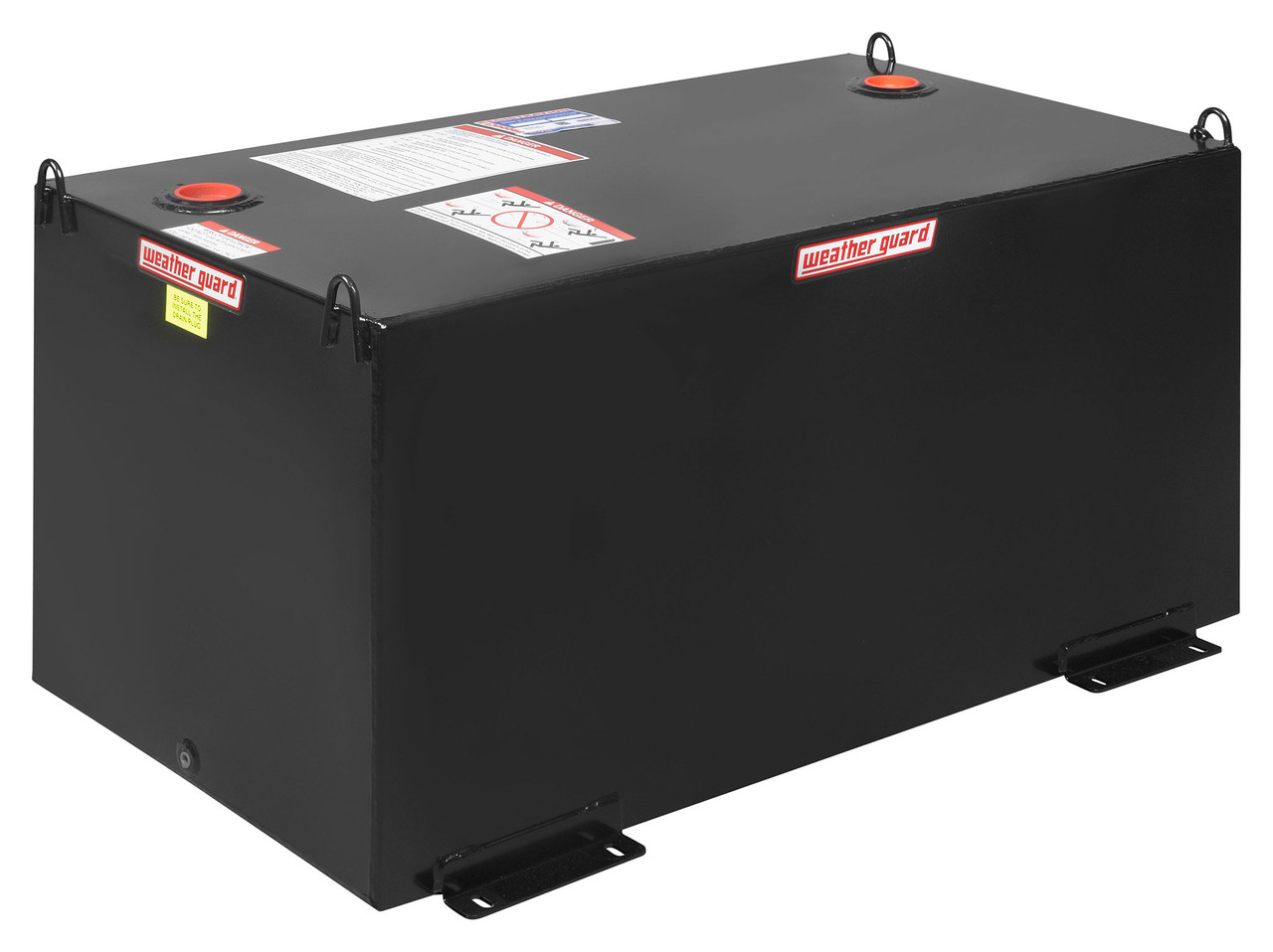 Model 358-5-02 transfer tank, Rectangle, 100 gal - Gloss Black - Diesel fuel tank in bed