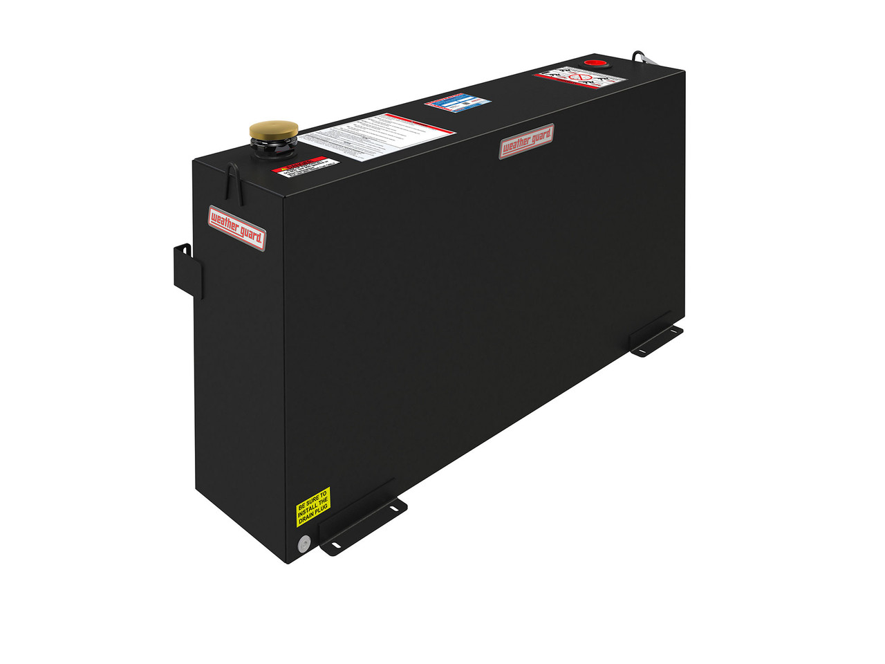 Model 359-5-02 transfer tank, Column, 75 gal - Glossy Black in bed diesel fuel tank