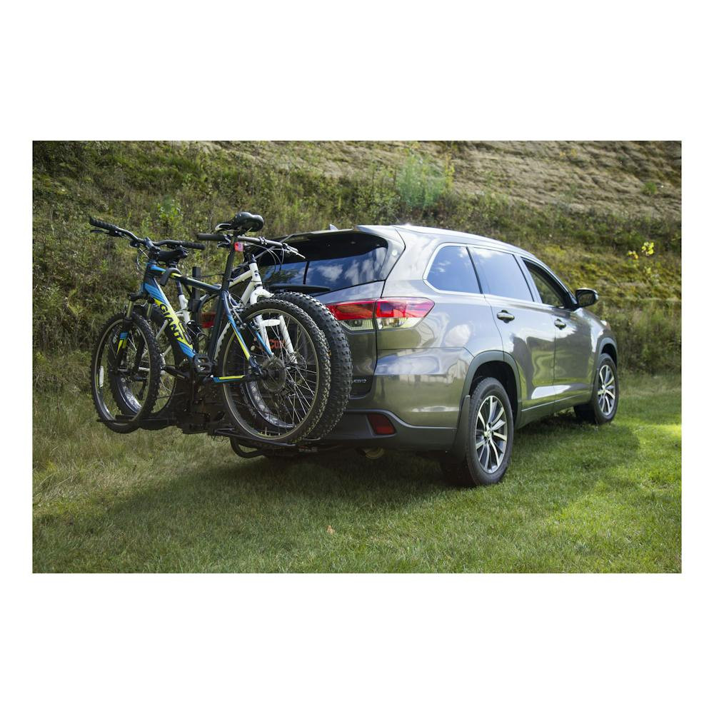 Hitch Mounted Tray Style Bike Rack, Steel | Universal