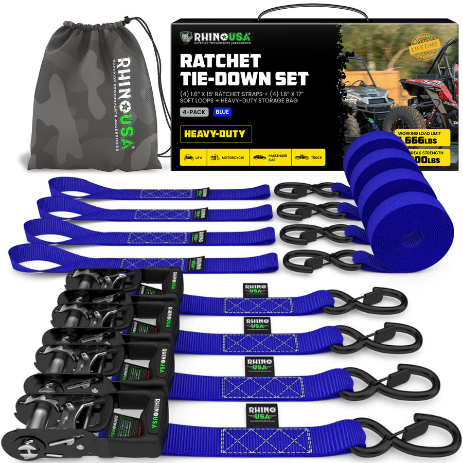 HD Ratchet Tie-Down Straps | Universal