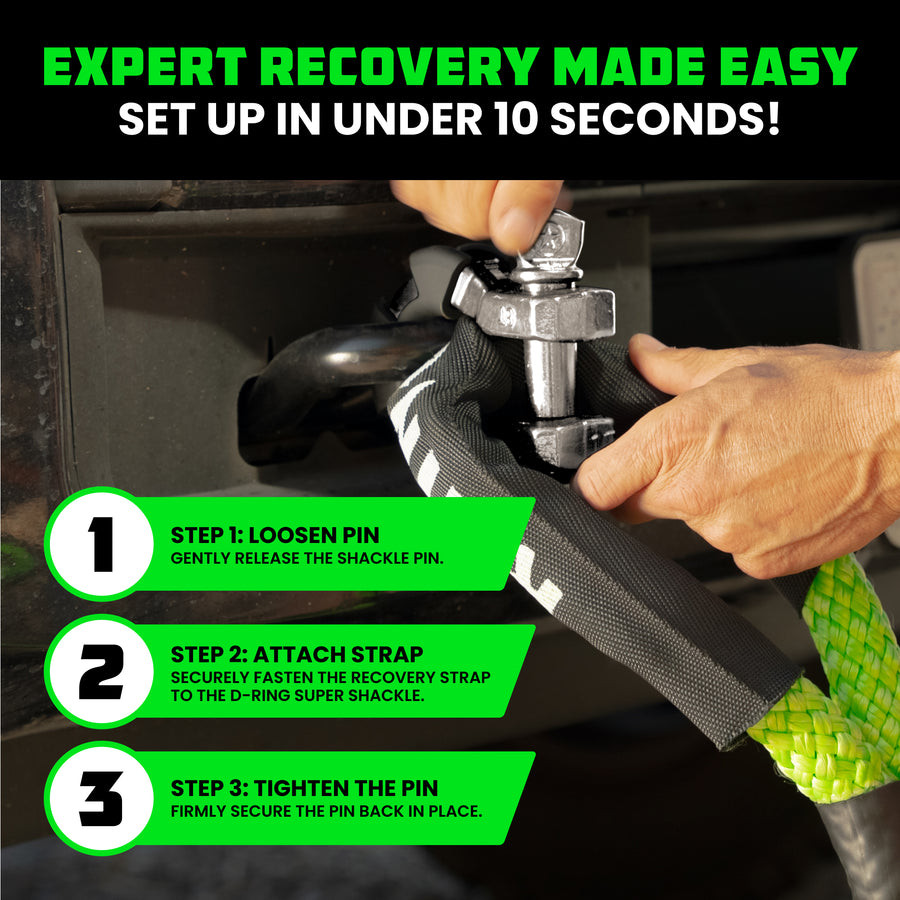 Super Shackle 8 Ton Rating With Isolators | Universal