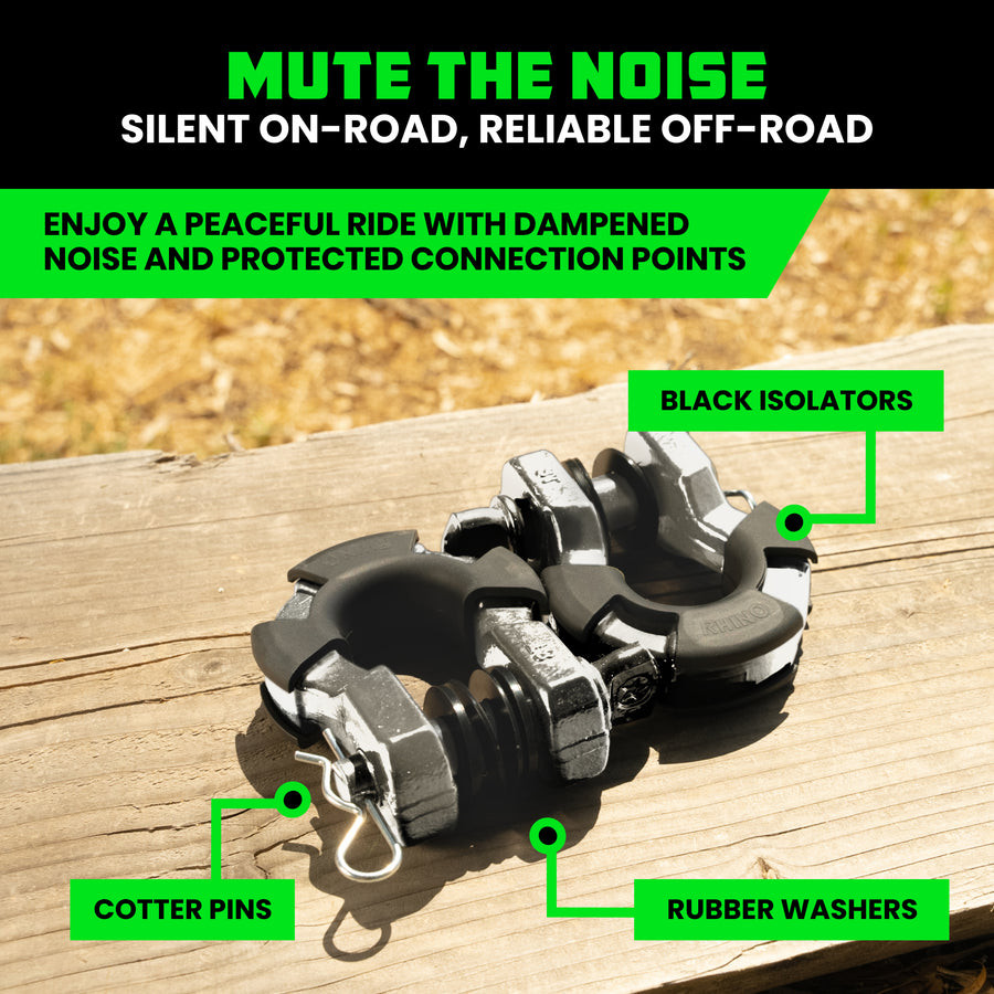 Super Shackle 8 Ton Rating With Isolators | Universal