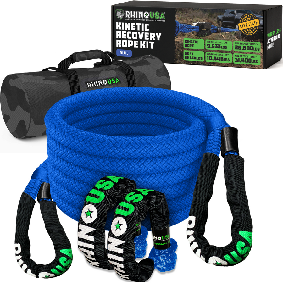 Kinetic Recovery Rope Kit With Soft Shackles | Universal