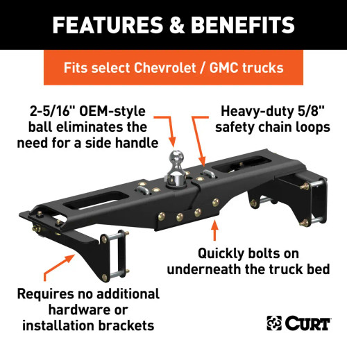 OEM Style Gooseneck Hitch | 20-26 Silverado/Sierra 2500/3500
