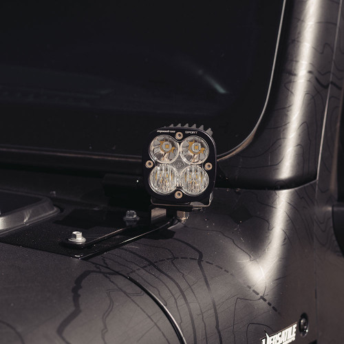 A-Pillar Squadron Sport LED Pod Light Kit | 18-25 Wrangler JL, 20-25 Gladiator JT