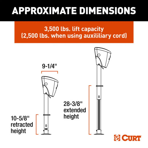 Power Stance Electric A-Frame Trailer Jack | Universal