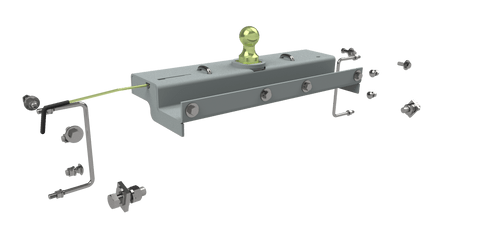 Turnover Ball Gooseneck Hitch | 01-07 Silverado/Sierra 3500 (2 Bed Cross Members Over Axle)