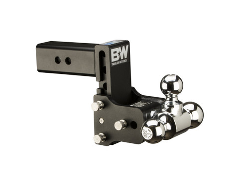 Tow and Stow Adjustable Drop Hitch | 2.5 Inch Shank, Black Finish | Universal