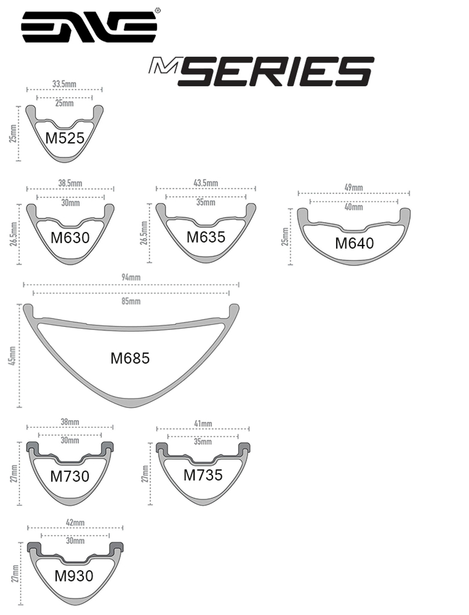 ENVE M6 Series MTB rims