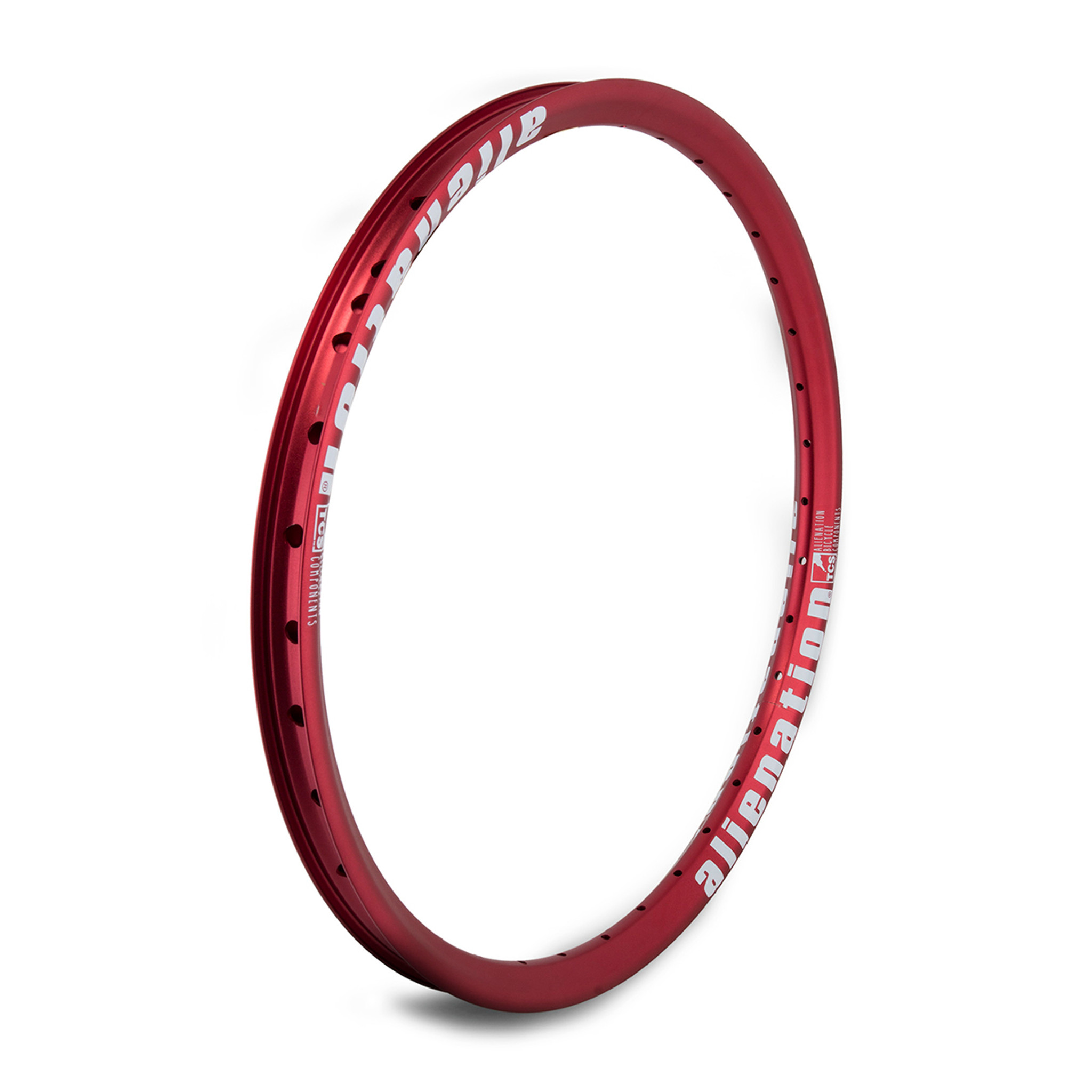 red bmx rims