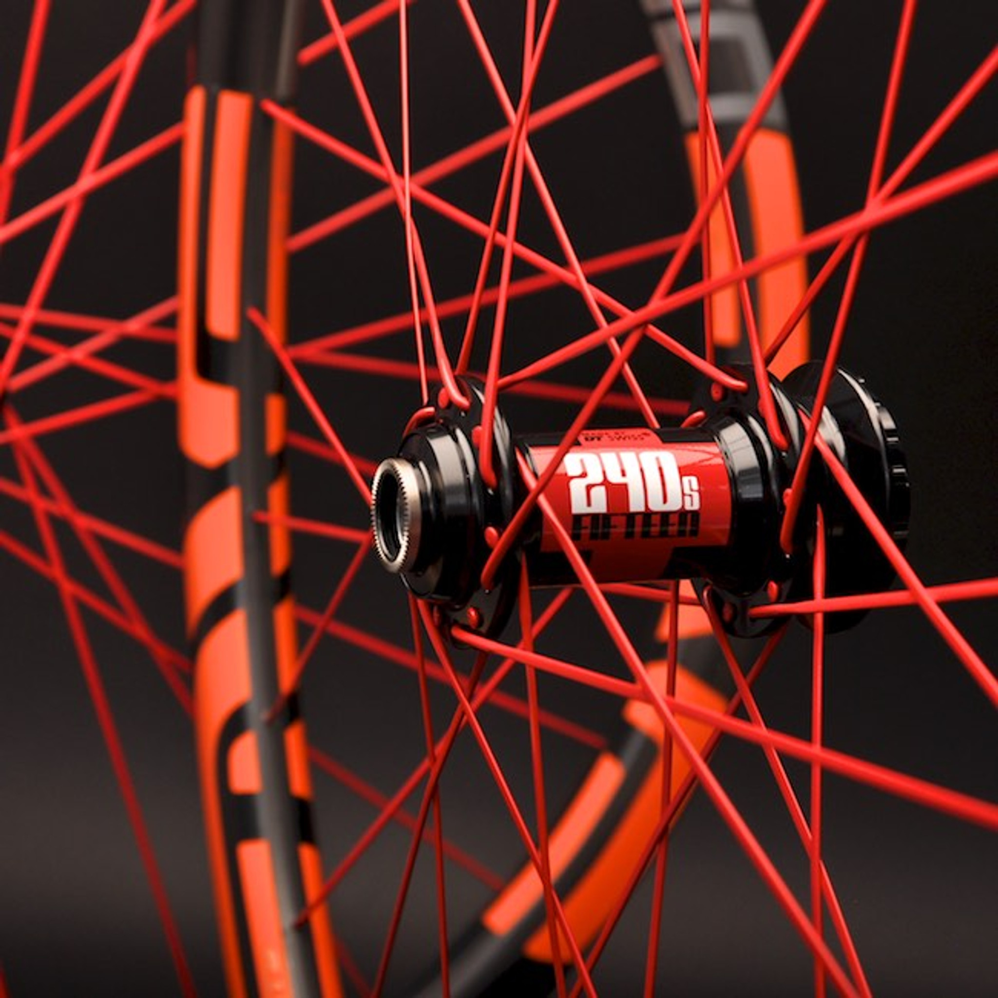 red mtb wheels