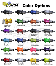 Onyx hub color options