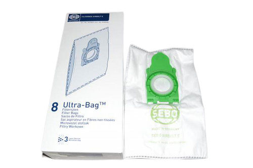 8300AM Sebo Bags 8PK Ultra SEBO AirBelt E Series Canister