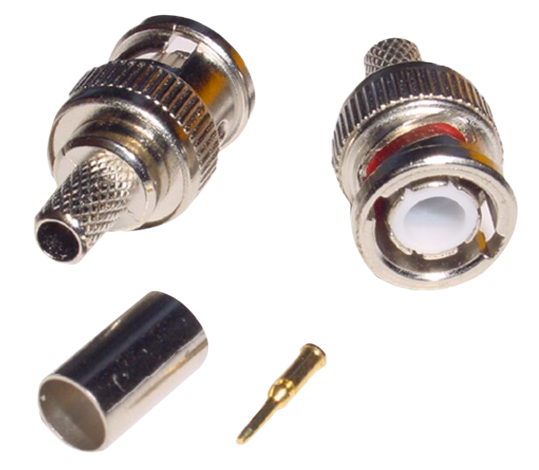 BNC connector for coaxial cable