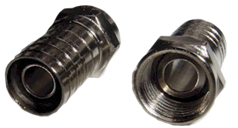 F-Type connector for coaxial cable
