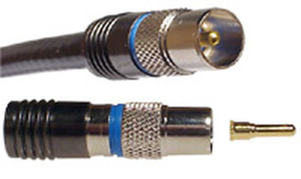 PAL connector for coaxial cable