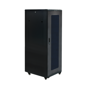 Alternative side view of the 27RU freestanding server cabinet.