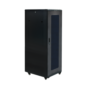 A second side profile of the 32RU server cabinet showing its structure.