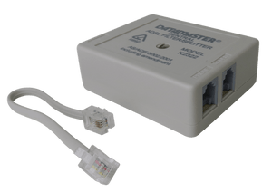 Side view of the outdoor-rated ADSL central filter.