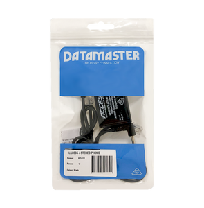 The Line Isolation Unit packaged in its branded Datamaster hang-sell bag.