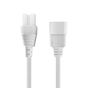 A direct front-on view of the high-temperature IEC-C15 female socket and the IEC-C14 male plug.