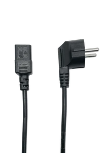 IEC-C13 To Euro Power Cord 2m Black