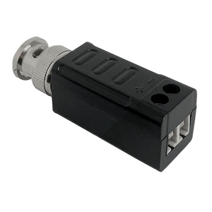 A view of the back end of the video balun.