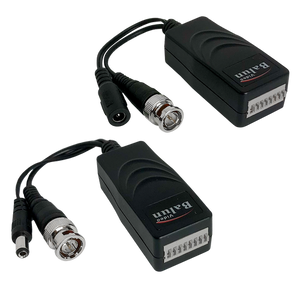The complete set of two Video & Power baluns, providing a full solution for one camera installation.