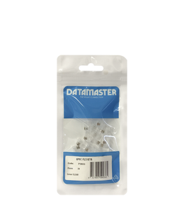 The 20-pack of 6P6C RJ12 modular plugs in its branded Datamaster hang-sell packaging.