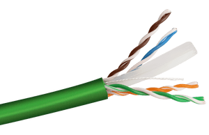 Cat6 Solid UTP LSZH Network Cable - 305m Reel-in-Box Green