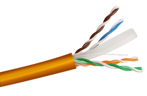 Cat6 Solid UTP LSZH Network Cable - 305m Reel-in-Box Orange