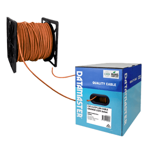 Cat6 Solid UTP LSZH Network Cable - 305m Reel-in-Box Orange